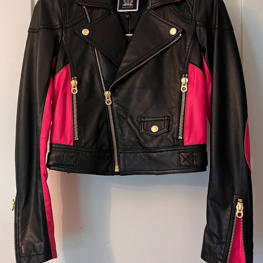 Vintage Designer Leather Rare MBLack, Pink and gold harware